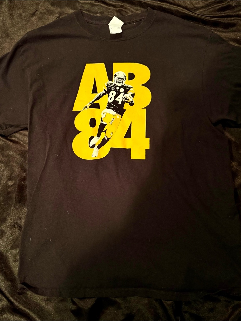 Antonio Brown Men's Black Graphic Tee AB84 Football Steelers